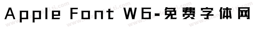 Apple Font W6字体转换